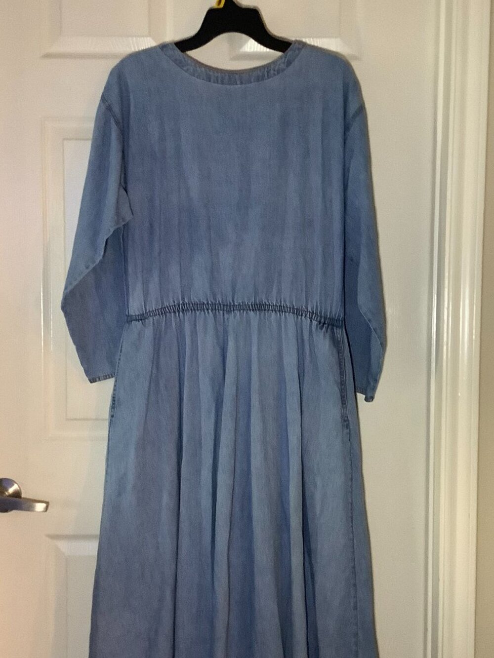 Coldwater Creek vintage lightweight chambray denim maxi dress
